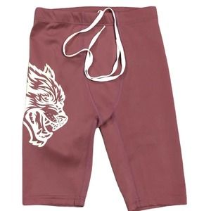 Darc Sport Women's Big Wolf Spandex Shorts in Rust